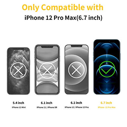 UNBREAKcable 3-Pack Screen Protector for iPhone 12 Pro Max Tempered Glass | Shatterproof, Easy Install, 9H Hardness, 99.99% HD Clear, Bubble-Free, Anti-Fingerprint, Scratch Resistant, Case Friendly - size: iPhone 12 Pro Max