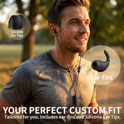 3.5mm Air Tube Headphones – Wired Earbuds with Anti Radiation EMF Free Technology, Noise Cancelling Mic, Volume Control – Zero EMF for Office, Gaming, Travel – In Ear Comfort for Laptop, Smartphone