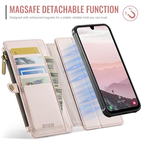 for iPhone 17 Pro - Phone Case Wallet Magnetic, Champagne Gold - color: Champagne Gold, size: iPhone 17 Pro