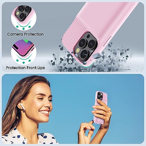 Battery Case for iPhone 14 Pro Max,14 Plus and 13 pro Max, Real 8600mAh Rechargeable Smart Extended Charging Case, Ultra-Slim Portable Protective Battery Pack (6.7 inch) Pink - color: Pink