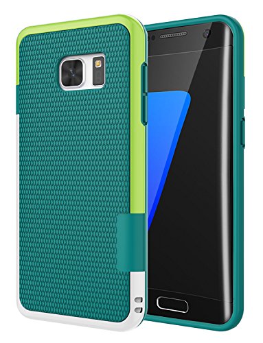 Jeylly Galaxy S7 Edge Case, One-Piece Ultra Slim 3 Color Impact Anti-Slip Rugged Soft TPU Bumper Shockproof Protective Case Cover Shell for Samsung Galaxy S7 Edge S VII Edge G935 - Green | One-Piece Slim 3 Color Impact Anti-Slip Rugged Soft TPU Bumper Sho