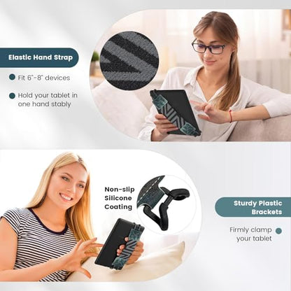 MoKo Security Hand-Strap for 6-8" Kindle eReaders Fire Tablets,Green Forest - color: 3-green Forest, style: Patterned Strap