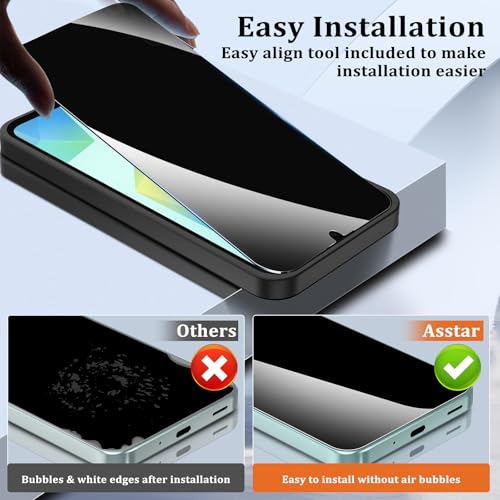 Asstar [2 Pack] Privacy Screen Protector for Samsung Galaxy A16 5G 6.7" - color: Black-A16