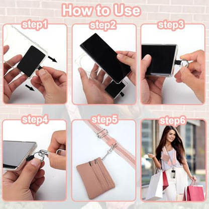 XANGNIER Clip and Go Strap for Phone with Wallet Crossbody,Multicolor 19 - color: Multicolor 19