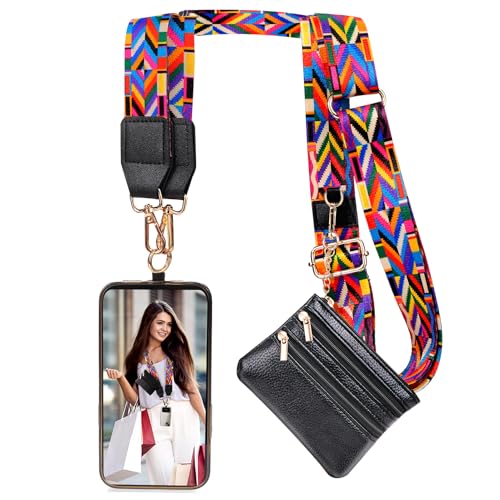 XANGNIER Clip and Go Strap for Phone with Wallet Crossbody,Multicolor 10 - color: Multicolor 10