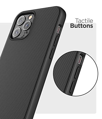 Encased Thin Armor Series Compatible with iPhone 12 Pro Max Belt Clip Case Slim Grip Cover with Holster - Black - size: iPhone 12 Pro Max