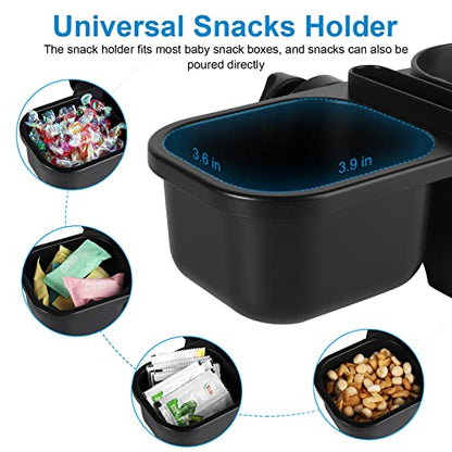 Accmor Stroller Cup Holder, Drinks Holder Bike Walker Wheelchair - color: Tray Phone Holder-Black