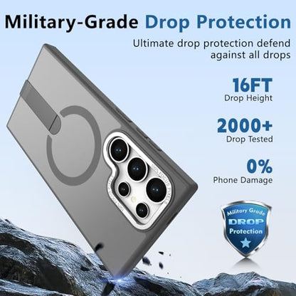 for Samsung Galaxy-S24-Ultra Case, Slim Fit & Matte, Gray - color: Gray, size: Galaxy S24 Ultra 6.8"