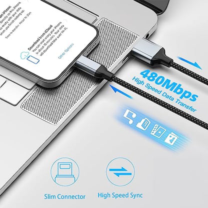 2 FT iPhone Charging Cable, 2 Pack [MFi Certified] USB to Lightning Cable 2ft for Car Fast Charging Braided Short iPhone Cord Compatible with Apple iPhone 14/13/12/11Pro/X/XR/8/7/6s/Plus/SE/iPad - size: 2FT