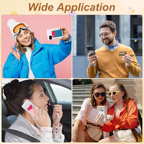 uxcell 2 Pack Suction Phone Card Holder, Silicone Suction Cup Phone Grip Card Holder Mount with Card Slot for Cellphone, Gray - color: Gray