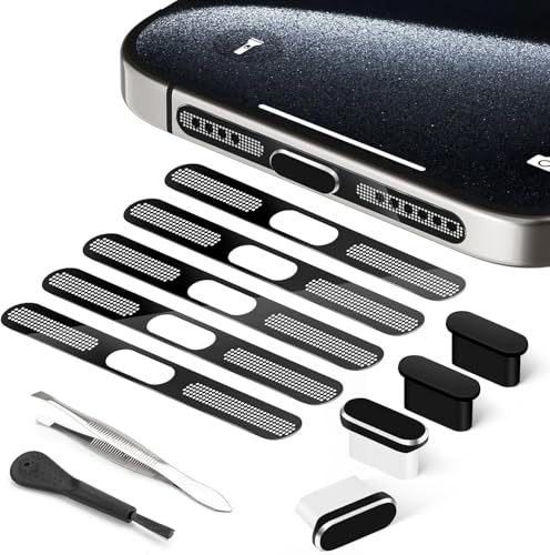USB C Dust Plug, USB C Port Cover, Type C Charging Port Plug Cover with Speaker Dust Cover, Phone Accessories for iPhone 17/Air/17 Pro/17 Pro Max/iPhone 16/16 Plus/16 Pro/16 Pro Max/iPhone 15 Series - size: for iPhone 17 Pro Max