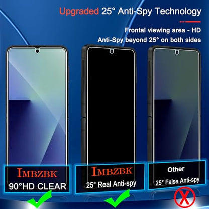 IMBZBK Privacy Screen Protector for Samsung Galaxy Z Flip 7