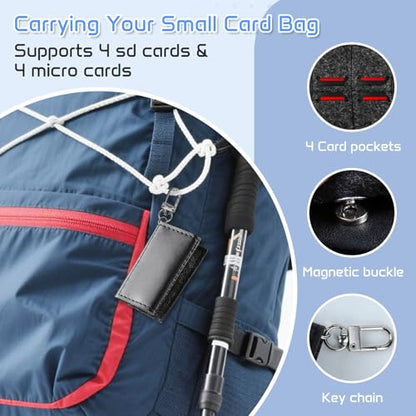 36-Slot SD Card Case with Clear Cases, Light Gray Organizer - color: Light Gray