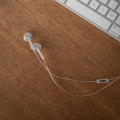 Koss CL3i Clear Transparent in-Ear Bud, Retro Style, in-Line Micrphone and Remote, 3.5mm Wired Plug (Pack of 2) - size: In-Ear Bud (Pack of 2)