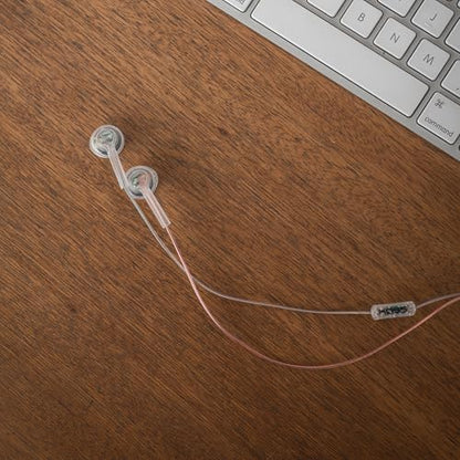Koss CL3i Clear Transparent in-Ear Bud, Retro Style, in-Line Micrphone and Remote, 3.5mm Wired Plug (Pack of 2) - size: In-Ear Bud (Pack of 2)