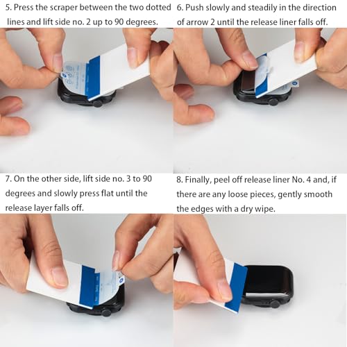 LOOKSEVEN 3 Pack Hydrogel Film For Apple Watch Series 1/2/3 42mm - size: 42mm(Series 1/2/3 )