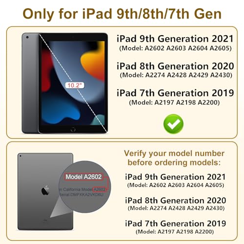 360° 4 Way Privacy Screen Protector for iPad 9th 8th 7th Gen - color: iPad 9th 8th 7th 10.2"