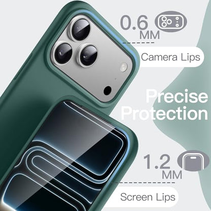 JETech Silicone Case for iPhone 17 Pro Max, Midnight Green - color: Midnight Green, size: iPhone 17 Pro Max