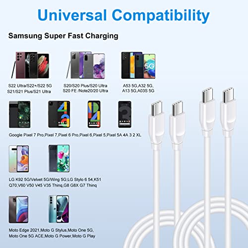 C Charger Cable for Google Pixel 10 9 Pro XL Fold 9a 8 8a 7 6Pro 7A 6 5 4A - color: White