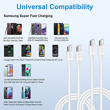 C Charger Cable for Google Pixel 10 9 Pro XL Fold 9a 8 8a 7 6Pro 7A 6 5 4A - color: White