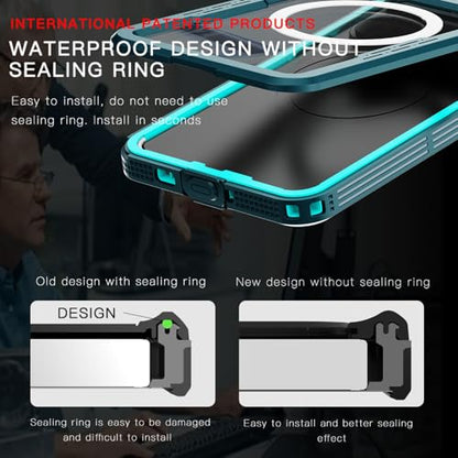 Waterproof Phone Case for Samsung Galaxy S26 Protective Teal - color: Teal, size: Samsung Galaxy S26