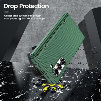 VEGO for Samsung Galaxy Z Fold 6 Case with Privacy Screen Protector Green - color: Green