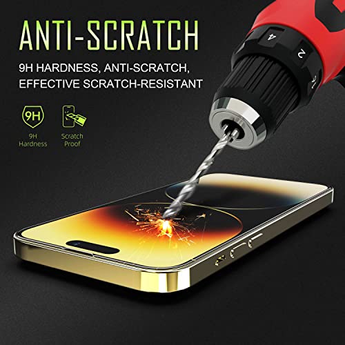 [2 Pack] Easy Install Frame Guard Tool Kit Tempered Glass Screen Protector Compatible with iPhone 13 Pro Max and iPhone 14 Plus - size: iPhone 13 Pro Max / 14 Plus