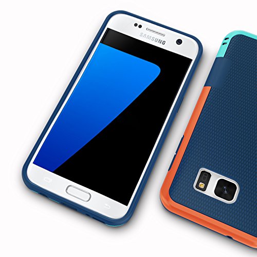 Galaxy S7 Edge Case, Jeylly One-Piece Ultra Slim 3 Color Impact Anti-Slip Rugged Soft TPU Bumper Shockproof Protective Case Cover Shell for Samsung Galaxy S7 Edge S VII Edge G935 - Blue | One-Piece Slim 3 Color Impact Anti-Slip Rugged Soft TPU Bumper Shoc