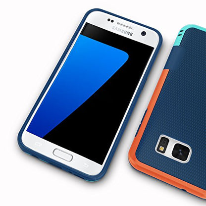 Galaxy S7 Edge Case, Jeylly One-Piece Ultra Slim 3 Color Impact Anti-Slip Rugged Soft TPU Bumper Shockproof Protective Case Cover Shell for Samsung Galaxy S7 Edge S VII Edge G935 - Blue | One-Piece Slim 3 Color Impact Anti-Slip Rugged Soft TPU Bumper Shoc