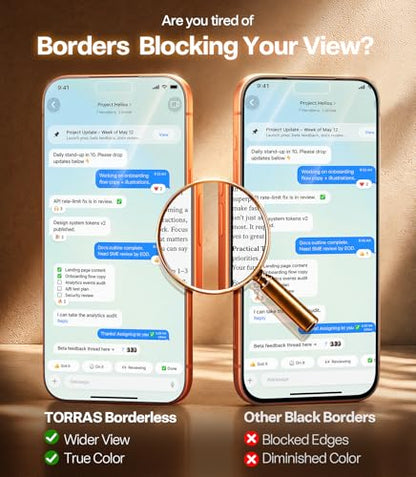 TORRAS Unbreakable 2-Pack for iPhone 17 Pro Screen Protector, 6.3" | Military-Grade Shatterproof, Ultimate Durable Tempered Glass, Anti-Scratch, Ultra Clarity, Invisible Fit, Bubble-Free - size: iPhone 17 Pro (6.3 inch)