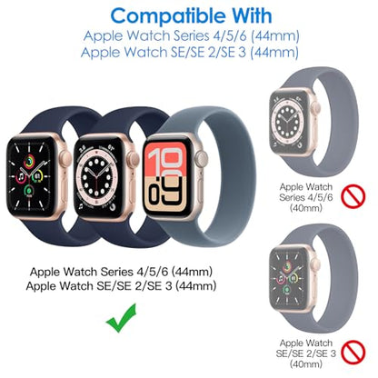 JETech TPU Screen Protector for Apple Watch SE 3/2/1, Series 6/5/4 44mm - size: Apple Watch SE 3/2/1 / Series 6 5 4 44mm