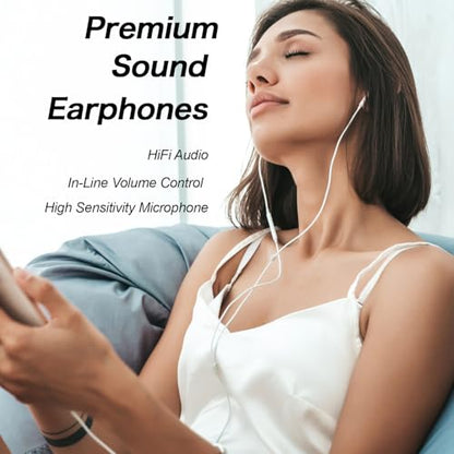 USB C Headphones Wired for iPhone 17 16 15 Pixel Galaxy