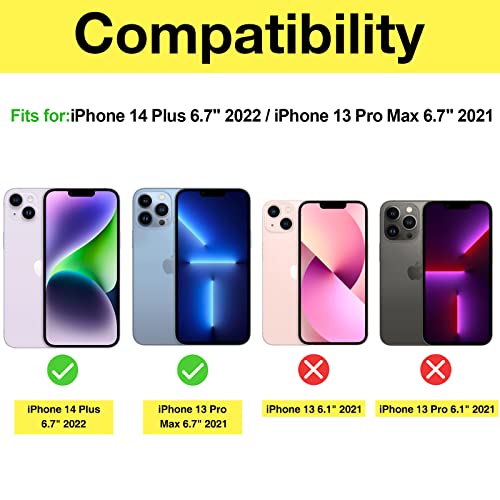 ProCase 2-Pack Privacy Screen Protector for iPhone 14 Plus & 13 Pro Max - color: Privacy