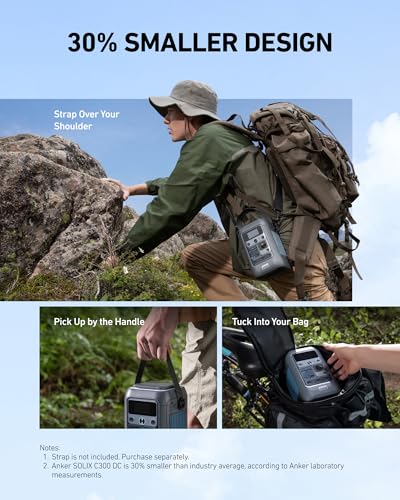 Anker SOLIX C300 DC Portable Power Station, 288Wh, 300W, Outdoor Camping - style: C300 DC