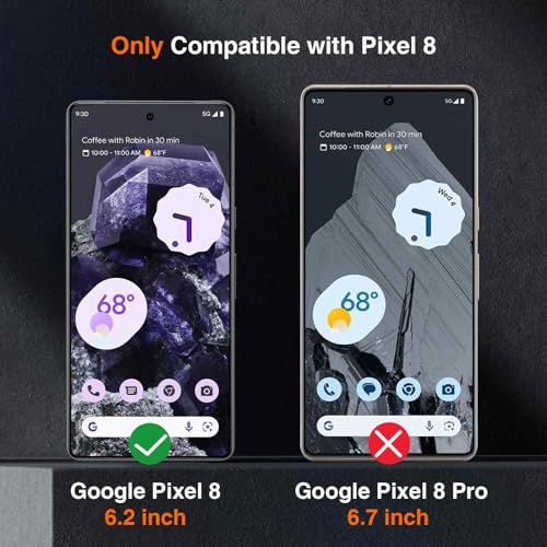 LK 2 Pack for Google Pixel 8 Screen Protector, 2 Pack Camera Lens Protector - size: Pixel 8