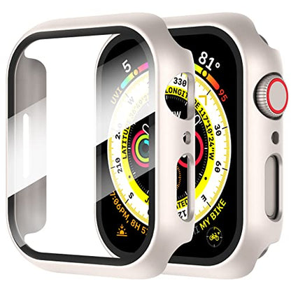 Diruite for Apple Watch Series 9/8/7/6/5/4 SE 41mm Case-Starlight*2 - color: Starlight, size: 41 mm - Series 9/8/7/6/5/4/SE/SE 2