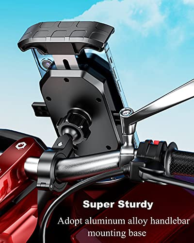 BRCOVAN Bike Motorcycle Phone Mount Holder, 1s Locking (Pack of 2) - size: 4'' - 7'' (Pack of 2)