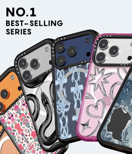 CASETiFY for iPhone 17 Pro Max Case - Impact Compatible with MagSafe | 8.2 ft. 4x Military Grade Drop Protection | Sea Shells by Grace Andersson | Matte Black - color: Sea Shells by Grace Andersson, size: Iphone 17 Pro Max (6.9")