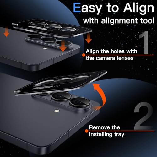 JETech Camera Lens Protector for Samsung Galaxy S26, Black, 1 Set - size: Galaxy S26