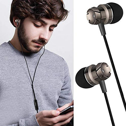 SourceTon 3 Packs Earphone with Remote & Microphone, in Ear Stereo Sound Noise Isolating Tangle Free for Smartphones, Laptops, Gaming, Fits 3.5mm Interface Device - color: 1 Black+1 White+1 Red