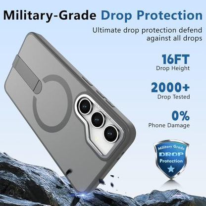 for Galaxy-S24-FE Case, Semi-Transparent Matte, Gray - color: Gray, size: Galaxy S24 FE 6.7"