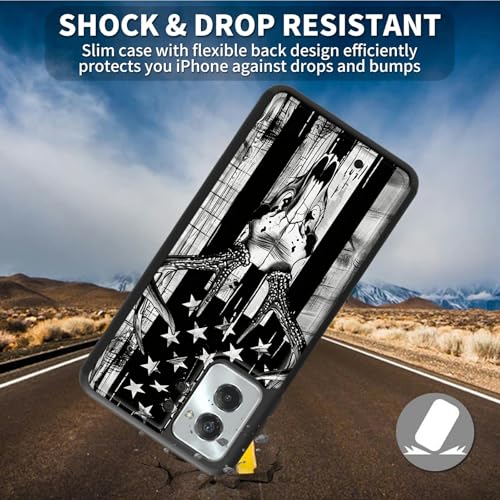 for Motorola Moto G Power 5G 2024 6.7" Wallet Case with Credit Card Holder, Shockproof Protective Kickstand Credit Card Slot Holder Flip Soft PU Leather Cover, Flag Deer - color: Flag Deer