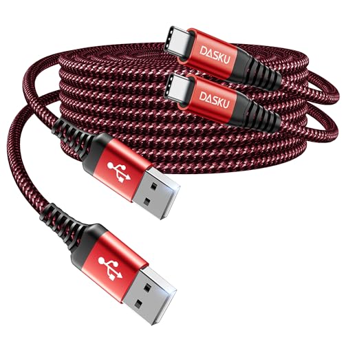 USB A to USB C Cable 3FT, 2Pack USB C Cable 3A Fast Charging, Upgraded - color: Red, size: 3FT, style: USB A to USB C