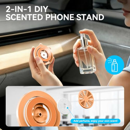 Magnetic Phone Ring Grip for MagSafe Compatible with iPhone 17/16(Orange) - color: Orange