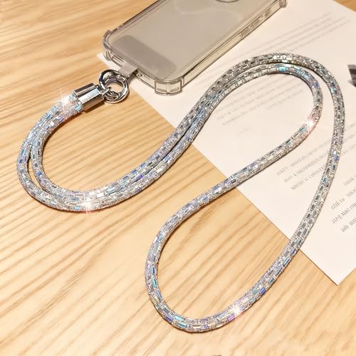 Phone Lanyard, On-the-Go Universal Crossbody Strap Neck Lanyard with Phone Tether Patches for Most Cellphones - color: K