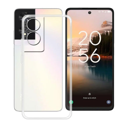 Phone Case for TCL 40 NxtPaper (6.78"), Clear TPU Soft Silicone Cover [Ultra-Thin X Anti Yellow] Shockproof Anti-Drop Protective Shell Cover for TCL 40 NxtPaper - Transparent