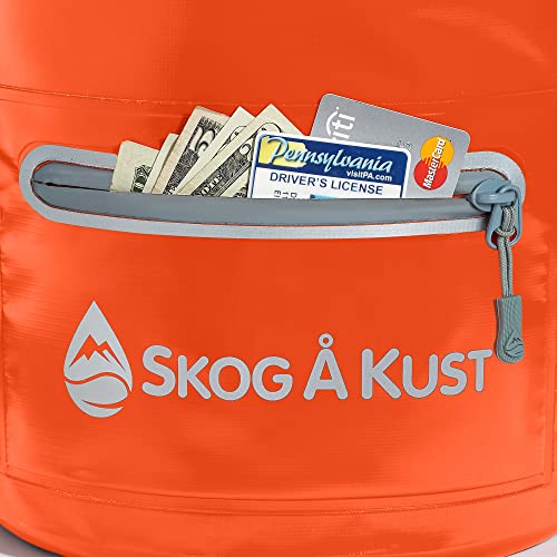 Skog Å Kust DrySak Roll Top Waterproof Bag, 5, 10 & 20 Liter - color: Orange, size: 20 Liter