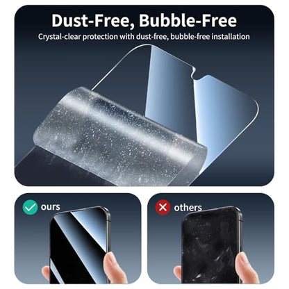 Screen Protector & Camera Lens Protector for Samsung Galaxy A16, Double Shatterproof HD Tempered Glass, 9H Hardness Anti-Scratch Impact-Protection Case-Friendly, 3 Pack Each - color: A16 Clear