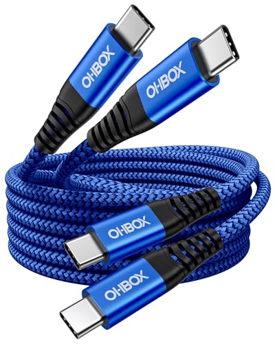 USB C to USB C Cable 60W [2Pack 3FT], USB C Fast Charging Cable for Car - color: Blue, size: 3FT, style: USB C to USB C