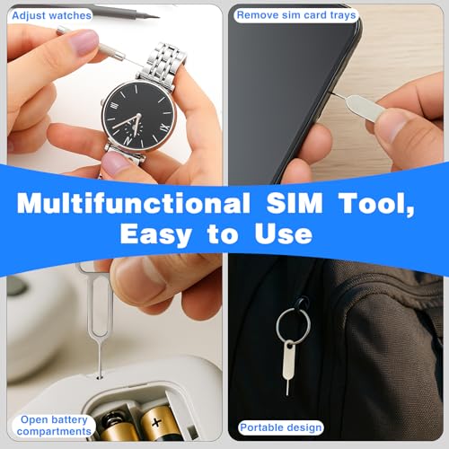32-Piece SIM Card Ejector Tool Set – Universal Tray Removal Pins for iPhone,& Watch Link Repair